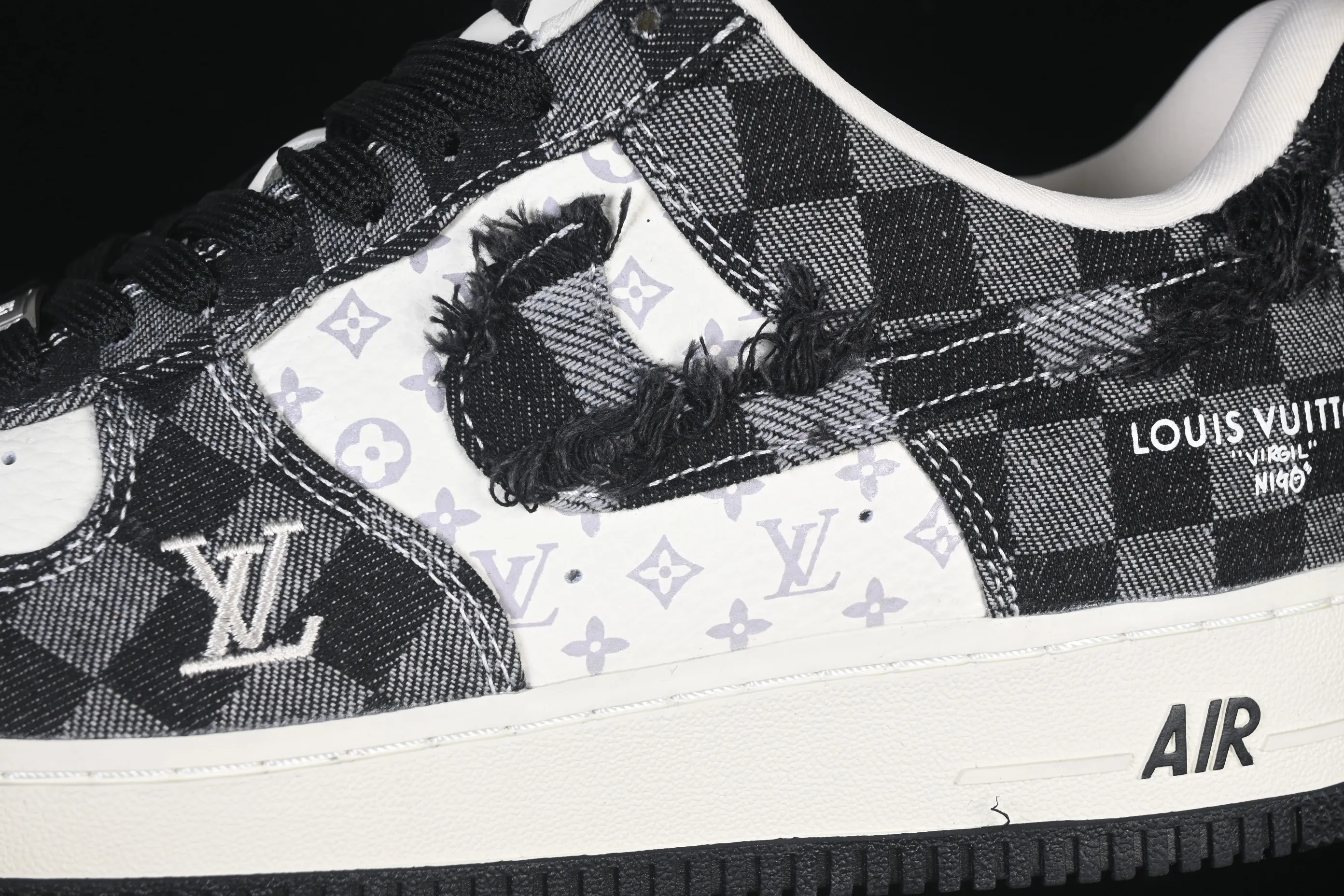 All categories Nk Air Force 1 Air Force series Nk Air Force 1 Low Air Force low-top Nike Air Force 1'07 Low LV joint white and black Air Force 1 low-top casual sneakers YF9511-817